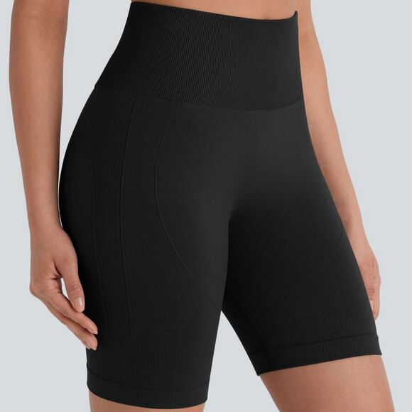 Halara Seamless Flow High Waist Tummy Control Butt Lifting Yoga Bike Shorts Sz M - Picture 1 of 11